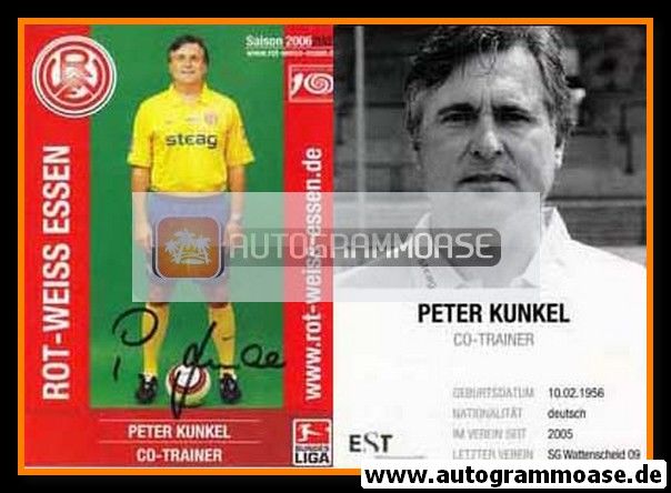 Autogramm Fussball | Rot-Weiss Essen | 2006 | Peter KUNKEL
