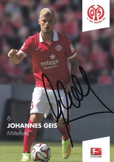 Autogramm Fussball | FSV Mainz 05 | 2014 | Johannes GEIS