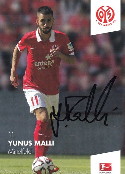Autogramm Fussball | FSV Mainz 05 | 2014 | Yunus MALLI