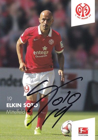 Autogramm Fussball | FSV Mainz 05 | 2014 | Elkin SOTO