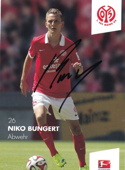 Autogramm Fussball | FSV Mainz 05 | 2014 | Niko BUNGERT