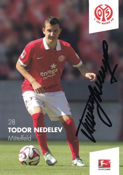 Autogramm Fussball | FSV Mainz 05 | 2014 | Todor NEDELEV