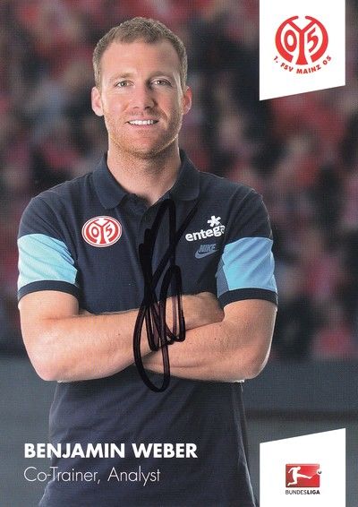 Autogramm Fussball | FSV Mainz 05 | 2014 | Benjamin WEBER