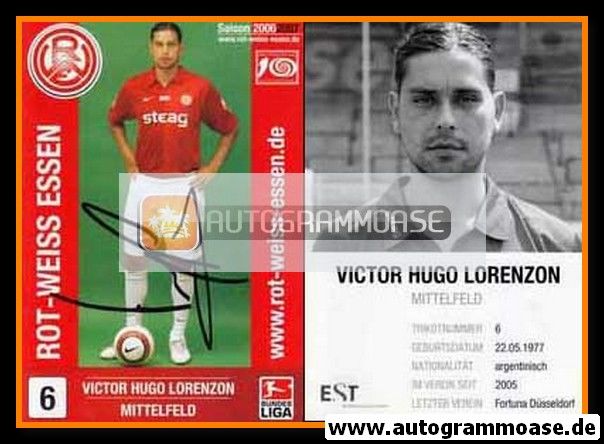 Autogramm Fussball | Rot-Weiss Essen | 2006 | Victor Hugo LORENZON