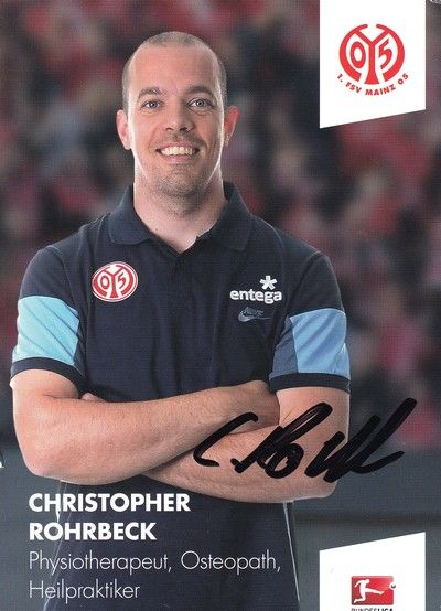 Autogramm Fussball | FSV Mainz 05 | 2014 | Christopher ROHRBECK