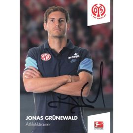 Autogramm Fussball | FSV Mainz 05 | 2014 | Jonas GRÜNEWALD