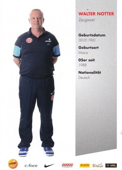 Autogramm Fussball | FSV Mainz 05 | 2014 | Walter NOTTER