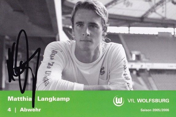 Autogramm Fussball | VfL Wolfsburg | 2005 | Matthias LANGKAMP