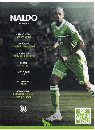 Autogramm Fussball | VfL Wolfsburg | 2012 | NALDO