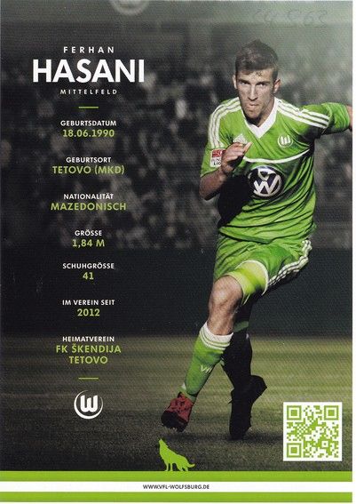 Autogramm Fussball | VfL Wolfsburg | 2012 | Ferhan HASANI