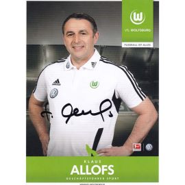 Autogramm Fussball | VfL Wolfsburg | 2012 | Klaus ALLOFS