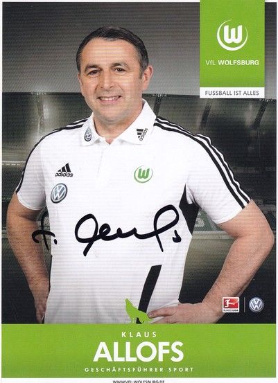 Autogramm Fussball | VfL Wolfsburg | 2012 | Klaus ALLOFS