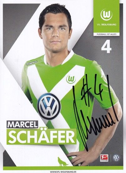 Autogramm Fussball | VfL Wolfsburg | 2014 | Marcel SCHÄFER