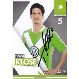 Autogramm Fussball | VfL Wolfsburg | 2014 | Timm KLOSE