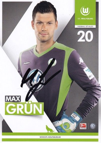 Autogramm Fussball | VfL Wolfsburg | 2014 | Max GRÜN