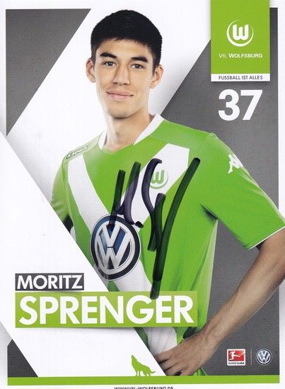 Autogramm Fussball | VfL Wolfsburg | 2014 | Moritz SPRENGER