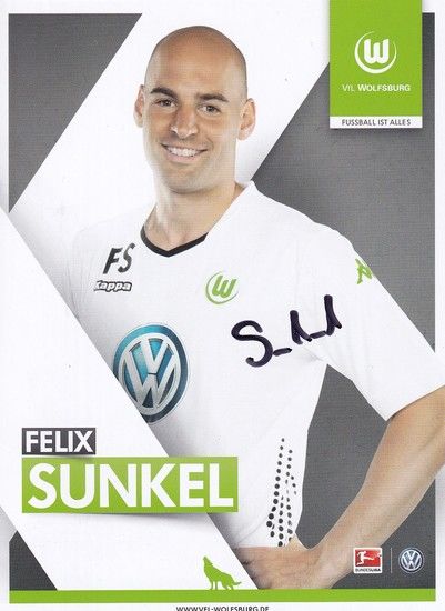 Autogramm Fussball | VfL Wolfsburg | 2014 | Felix SUNKEL
