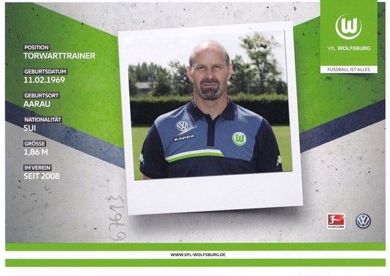 Autogramm Fussball | VfL Wolfsburg | 2015 | Andreas HILFIKER
