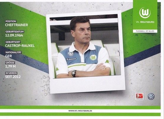 Autogramm Fussball | VfL Wolfsburg | 2015 | Dieter HECKING