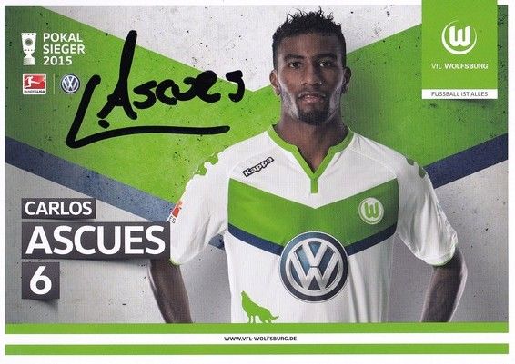 Autogramm Fussball | VfL Wolfsburg | 2015 | Carlos ASCUES