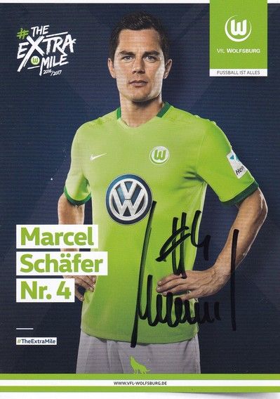 Autogramm Fussball | VfL Wolfsburg | 2016 | Marcel SCHÄFER