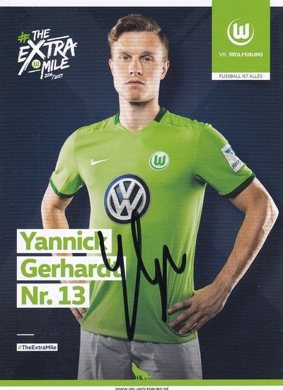 Autogramm Fussball | VfL Wolfsburg | 2016 | Yannick GERHARDT