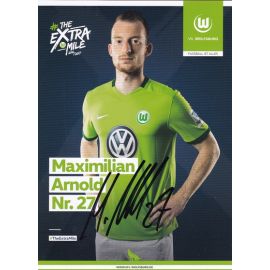Autogramm Fussball | VfL Wolfsburg | 2016 | Maximilian ARNOLD