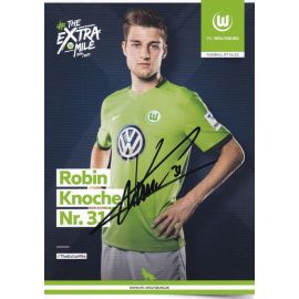 Autogramm Fussball | VfL Wolfsburg | 2016 | Robin KNOCHE