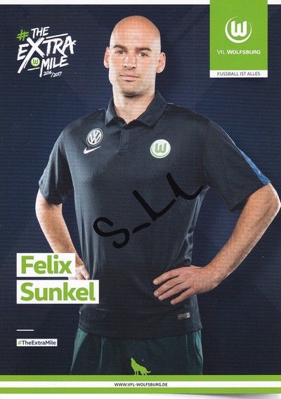 Autogramm Fussball | VfL Wolfsburg | 2016 | Felix SUNKEL