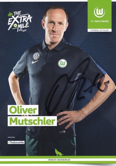 Autogramm Fussball | VfL Wolfsburg | 2016 | Oliver MUTSCHLER