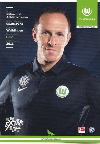 Autogramm Fussball | VfL Wolfsburg | 2016 | Oliver MUTSCHLER