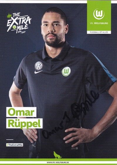 Autogramm Fussball | VfL Wolfsburg | 2016 | Omar RÜPPEL