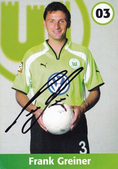 Autogramm Fussball | VfL Wolfsburg | 2001 | Frank GREINER