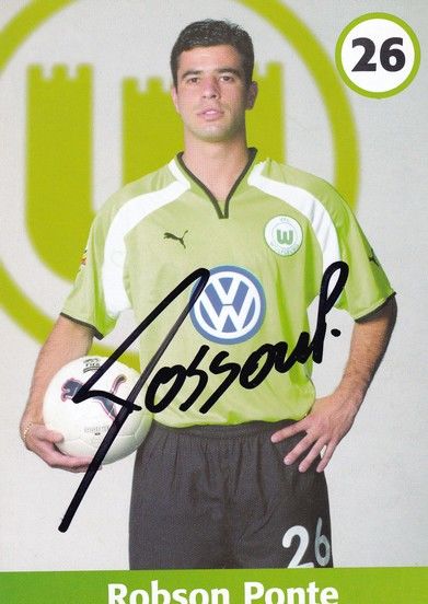 Autogramm Fussball | VfL Wolfsburg | 2001 | Robson PONTE