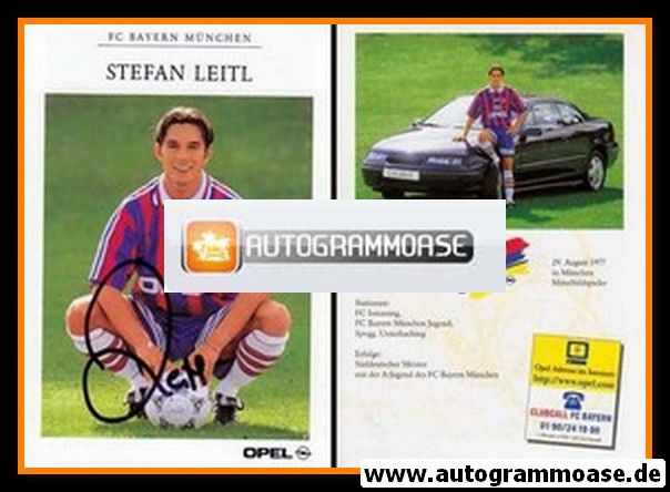 Autogramm Fussball | FC Bayern M&uuml;nchen | 1996 | Stefan LEITL