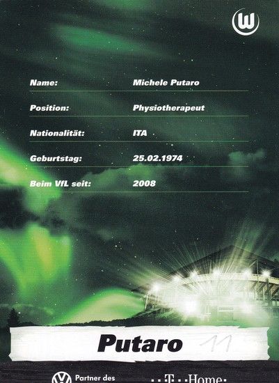 Autogramm Fussball | VfL Wolfsburg | 2009 | Michele PUTARO