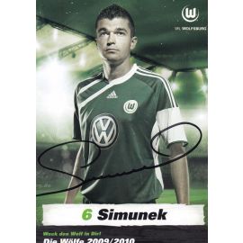 Autogramm Fussball | VfL Wolfsburg | 2009 | Jan SIMUNEK