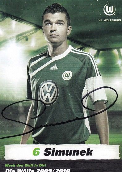 Autogramm Fussball | VfL Wolfsburg | 2009 | Jan SIMUNEK