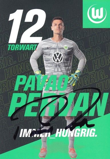 Autogramm Fussball | VfL Wolfsburg | 2019 | Pavao PERVAN