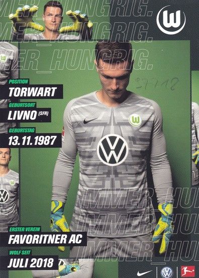Autogramm Fussball | VfL Wolfsburg | 2019 | Pavao PERVAN