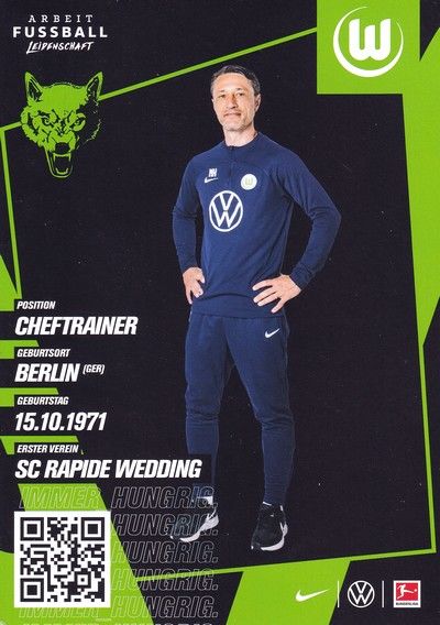 Autogramm Fussball | VfL Wolfsburg | 2022 | Niko KOVAC