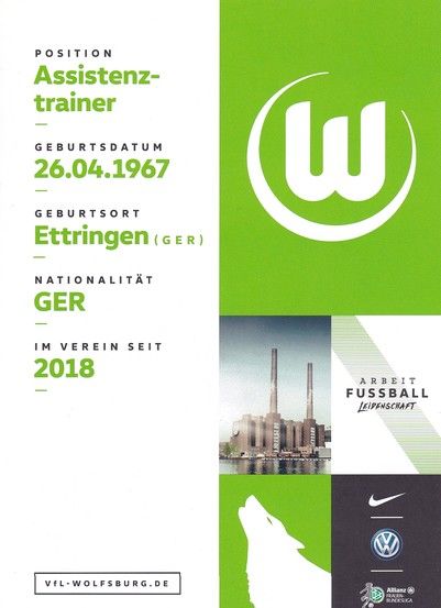 Autogramm Fussball | VfL Wolfsburg | 2018 | Markus HÖGNER