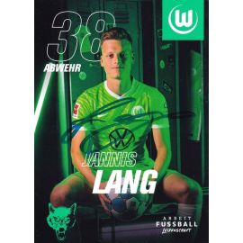 Autogramm Fussball | VfL Wolfsburg | 2021 | Jannis LANG