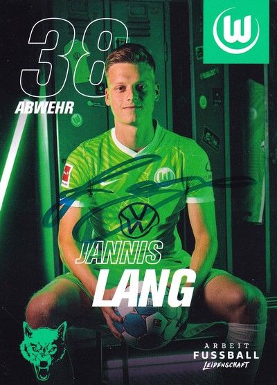 Autogramm Fussball | VfL Wolfsburg | 2021 | Jannis LANG
