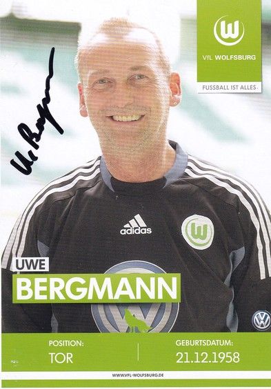 Autogramm Fussball | VfL Wolfsburg | 2010er TM | Uwe BERGMANN