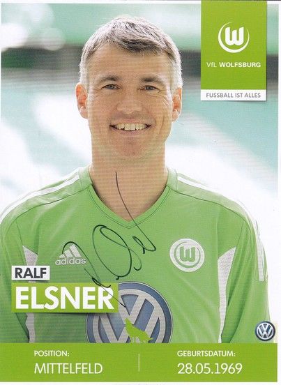Autogramm Fussball | VfL Wolfsburg | 2010er TM | Ralf ELSNER