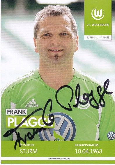 Autogramm Fussball | VfL Wolfsburg | 2010er TM | Frank PLAGGE