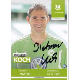Autogramm Fussball | VfL Wolfsburg | 2010er TM | Dietmar KOCH