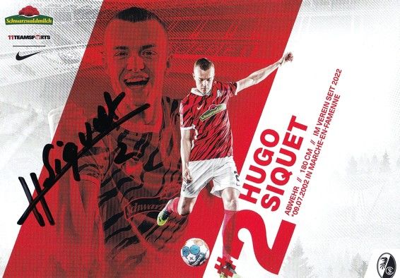 Autogramm Fussball | SC Freiburg | 2021 | Hugo SIQUET