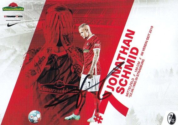 Autogramm Fussball | SC Freiburg | 2021 | Jonathan SCHMID